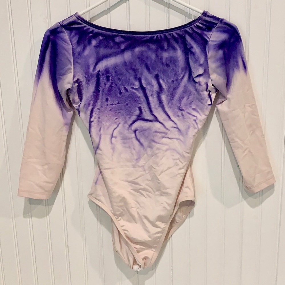 Purple Watercolor Discount Dance Leo size S